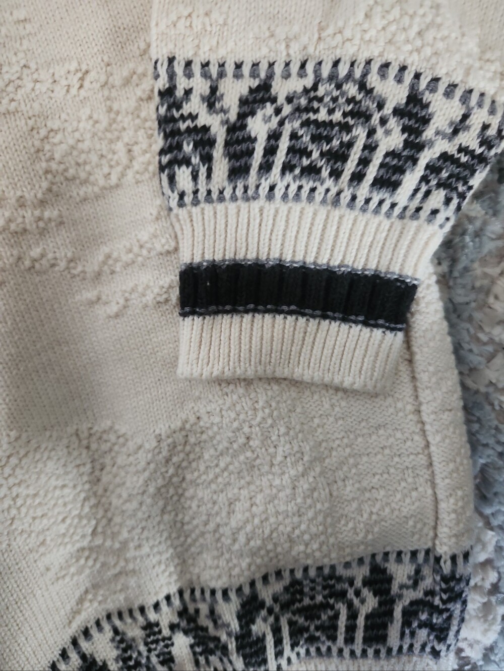 Vintage CK Grace Canada 100% Cotton Horse Rabbit Embroidered Knit Cottagecore - Picture 5 of 7